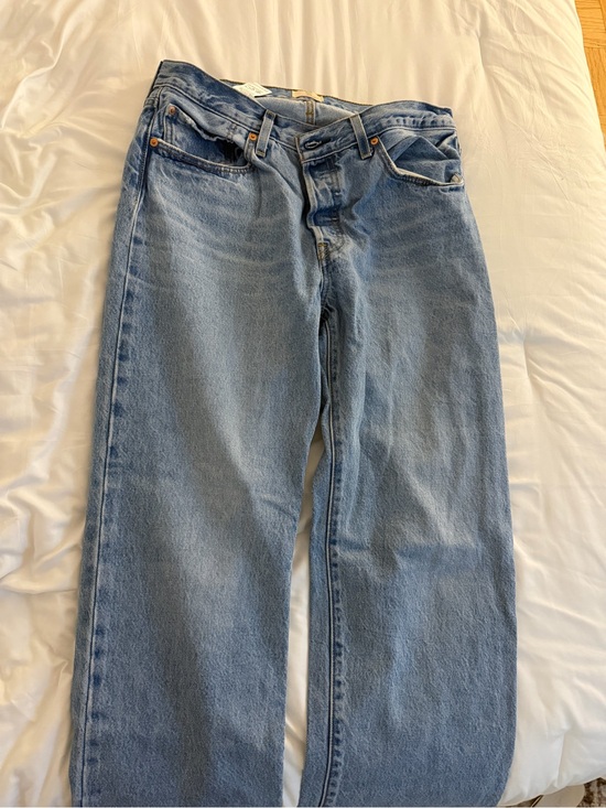 Levi's Denim - Levis Blue women’s 501 90s Straight-Leg Jeans